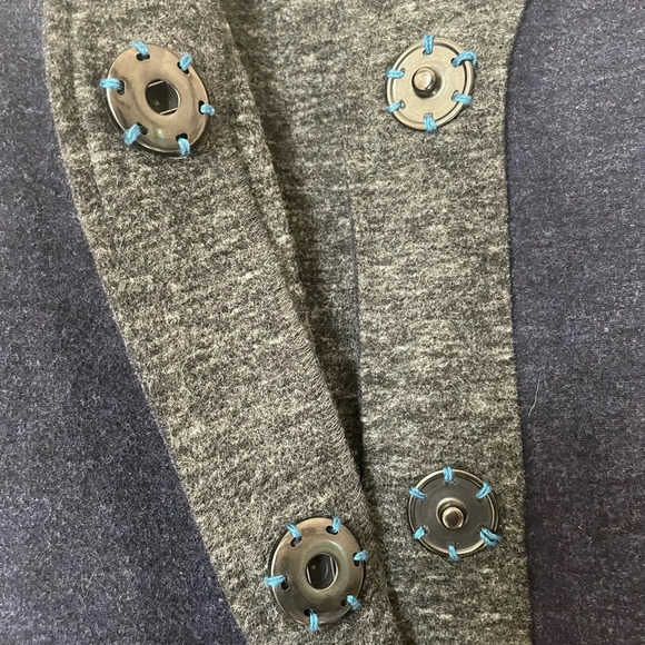 Habitat Snap Jacket Cardigan Blue & Grey Size Small - Picture 9 of 15